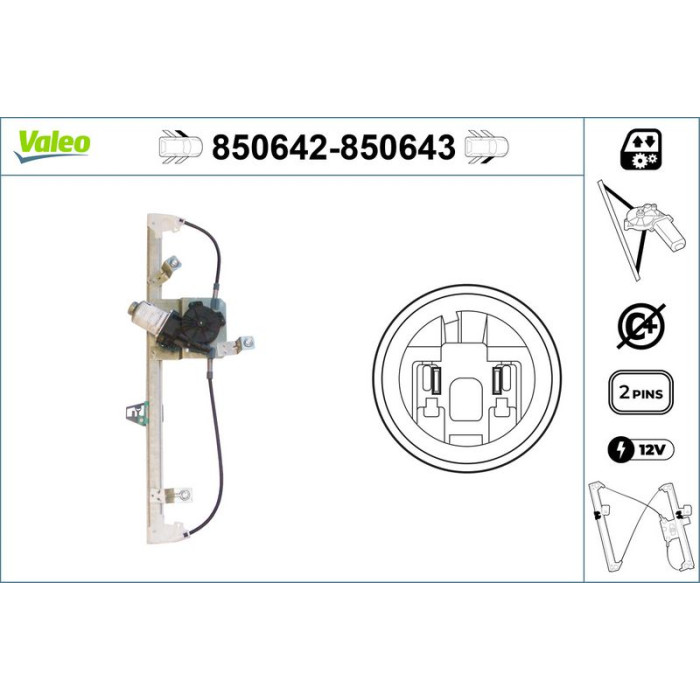 VALEO 850643 Fensterheber VALEO 850643 Fensterheber