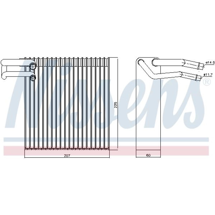 Nissens Klimaverdampfer PKW 92188 Nissens Klimaverdampfer PKW 92188