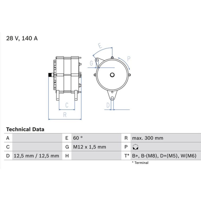 Bosch Lichtmaschine 0 986 045 990 Bosch Lichtmaschine 0 986 045 990