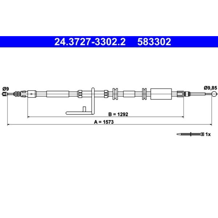 ATE Handbremsseil 24.3727-3302.2 ATE Handbremsseil 24.3727-3302.2