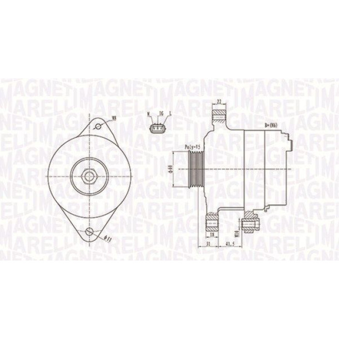 Magneti Marelli Lichtmaschine 063731892010 Magneti Marelli Lichtmaschine 063731892010