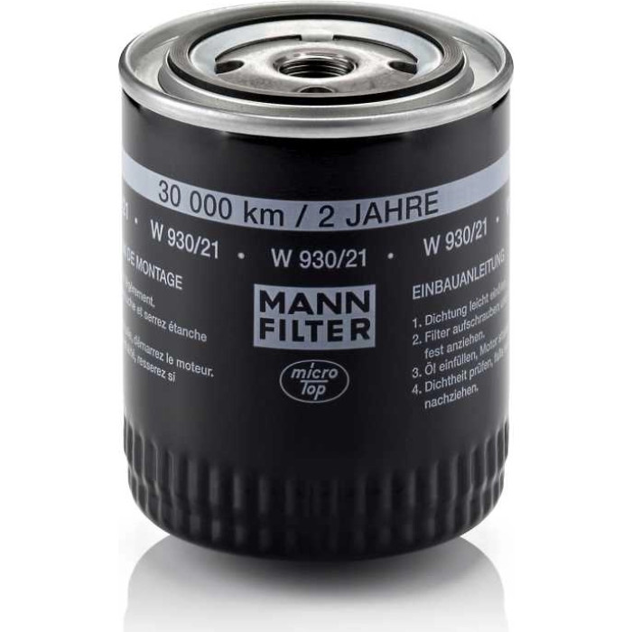 MANN-FILTER Ölfilter W 930/21 MANN-FILTER Ölfilter W 930/21