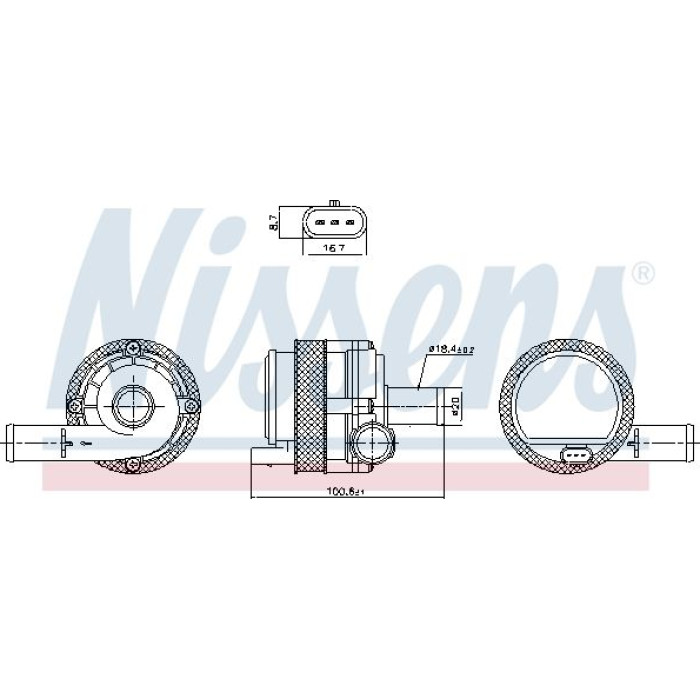 Nissens Wasserpumpe / Kühlmittelpumpe 831377 Nissens Wasserpumpe / Kühlmittelpumpe 831377