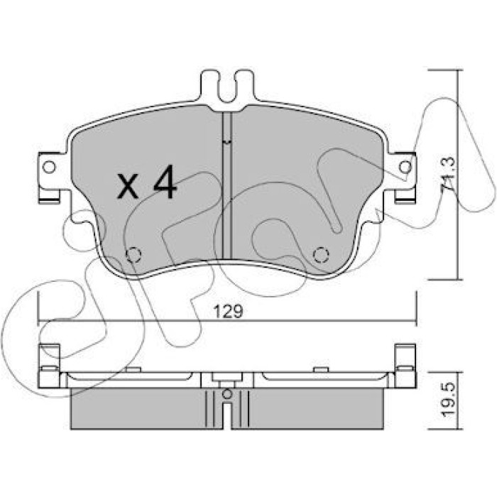 CIFAM Bremsbelagsatz, Scheibenbremse 822-964-0 CIFAM Bremsbelagsatz, Scheibenbremse 822-964-0