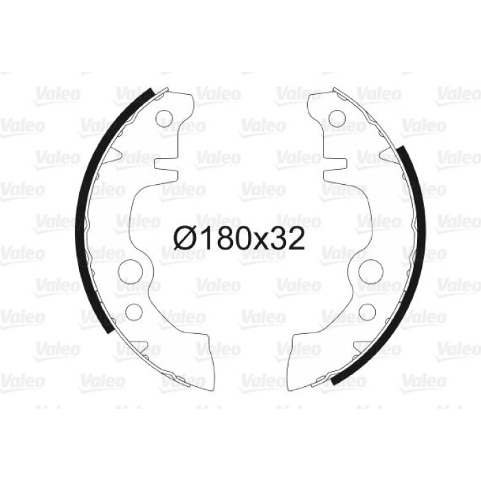 Valeo Bremsbacken 562101 Valeo Bremsbacken 562101