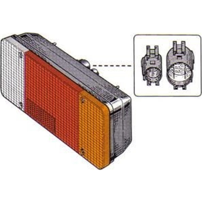 1650926 Van Wezel X-Heckleuchte komplett 1650926 - rechts