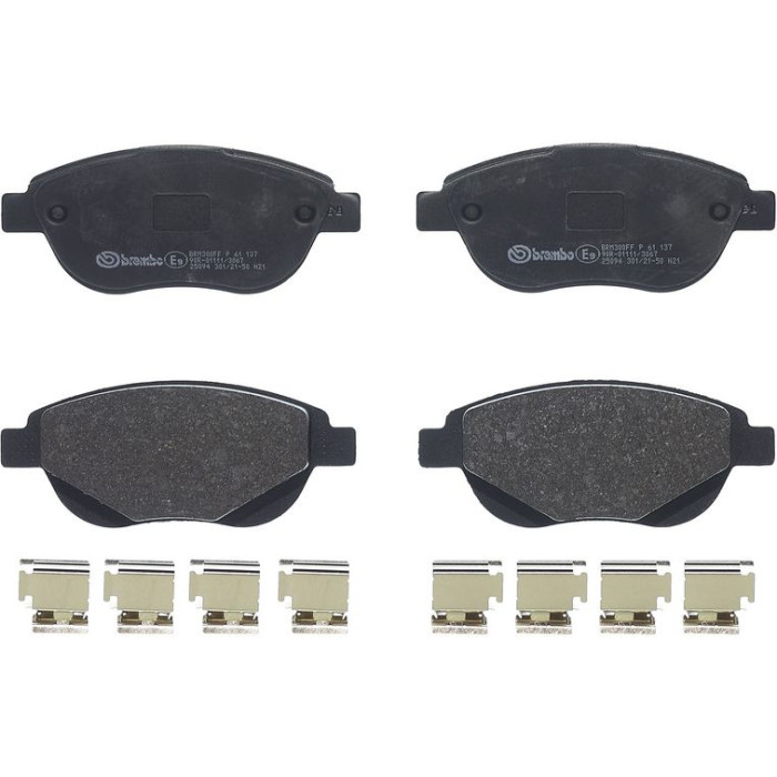 P 61 137 Brembo Prime Bremsbelagsatz Vorderachse – P 61 137 – 137 x 57 x 19 mm – Bremssystem Bosch – OE Nummer 425427