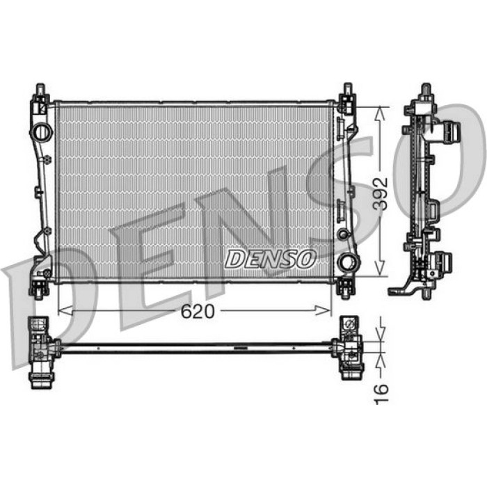 Denso Motorkühler DRM09113 Denso Motorkühler DRM09113