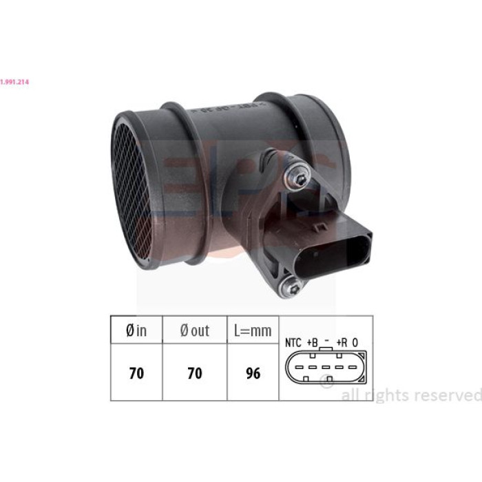 EPS Luftmassenmesser Luftmengenmesser 1.991.214 EPS Luftmassenmesser Luftmengenmesser 1.991.214