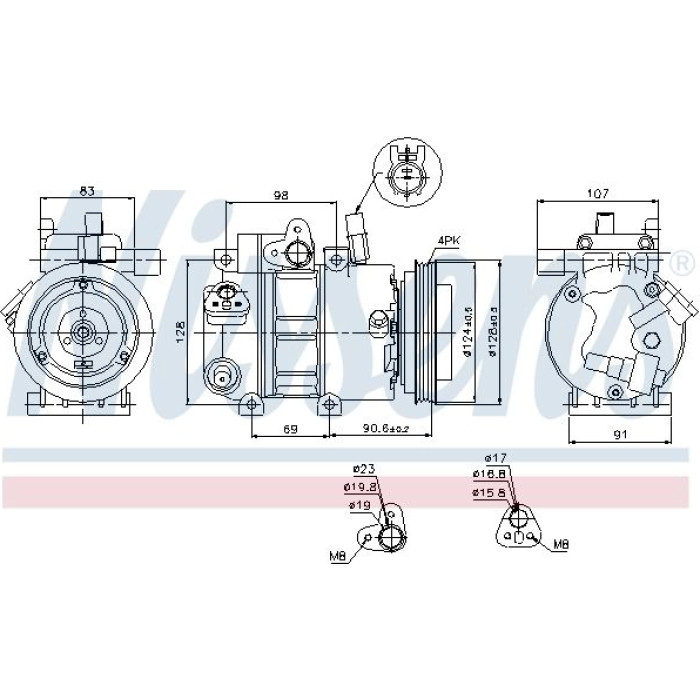 Nissens Klimakompressor PKW 89273 Nissens Klimakompressor PKW 89273