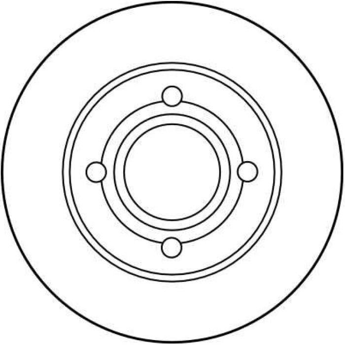 TRW Bremsscheibe VW A80/90 Quatr DF1536 TRW Bremsscheibe VW A80/90 Quatr DF1536