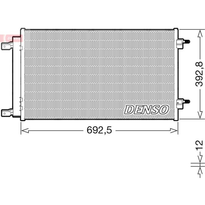 Denso Klimakondensator DCN20047