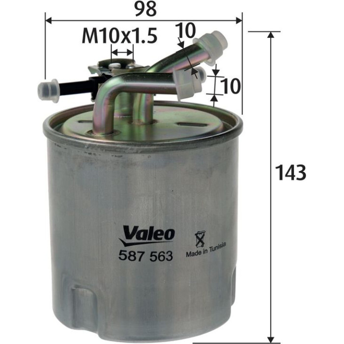 Valeo Kraftstofffilter 587563 Valeo Kraftstofffilter 587563