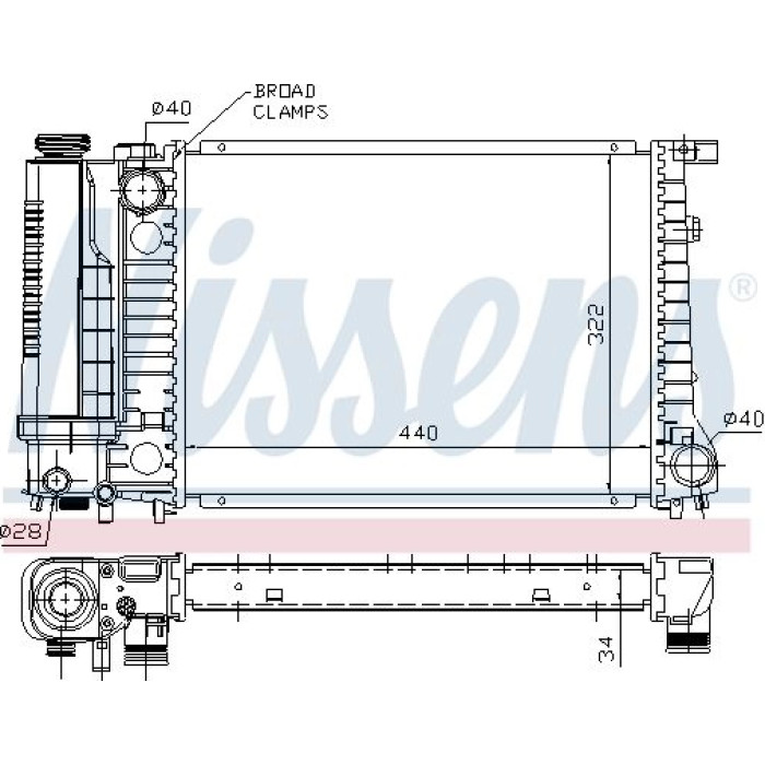 Nissens Wasserkühler PKW 60735A Nissens Wasserkühler PKW 60735A