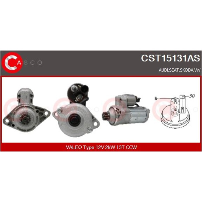 CASCO Anlasser CST15131AS