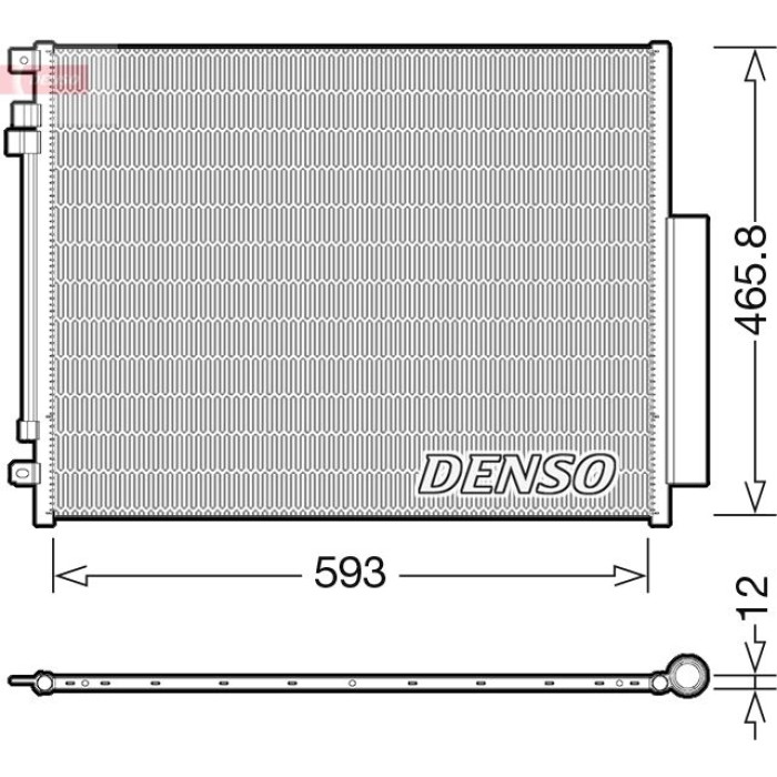 Denso Klimakondensator DCN01025 Denso Klimakondensator DCN01025