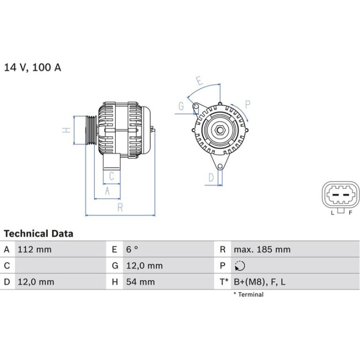 Bosch Lichtmaschine 0 986 083 450 Bosch Lichtmaschine 0 986 083 450