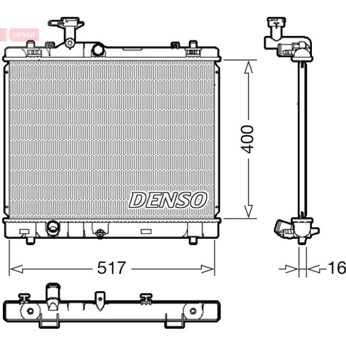 Denso Motorkühler DRM47032 Denso Motorkühler DRM47032
