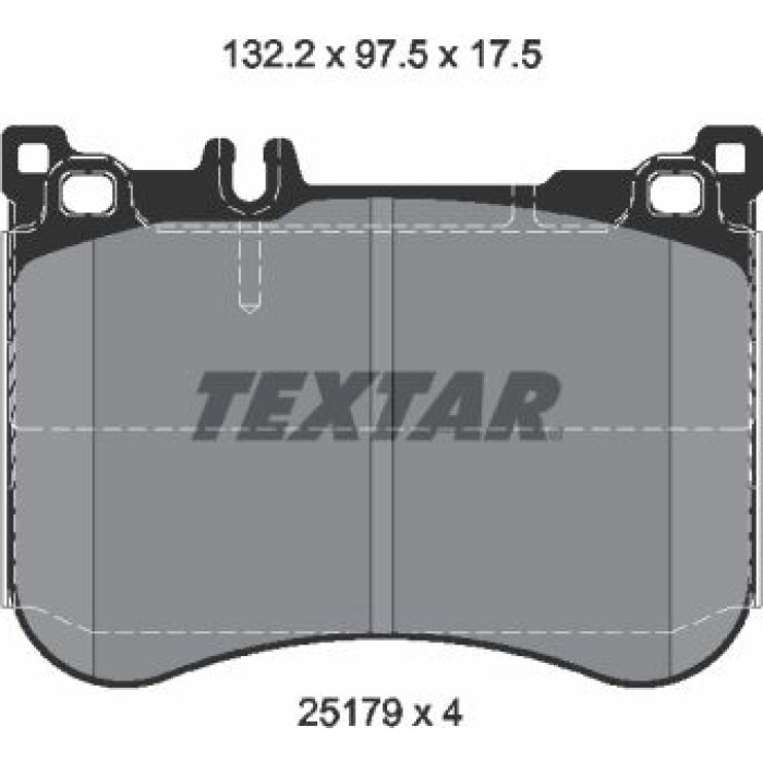 Textar Bremsbelagsatz 2517903 Textar Bremsbelagsatz 2517903
