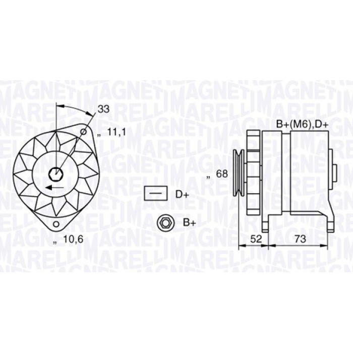 Magneti Marelli Lichtmaschine 063321154010