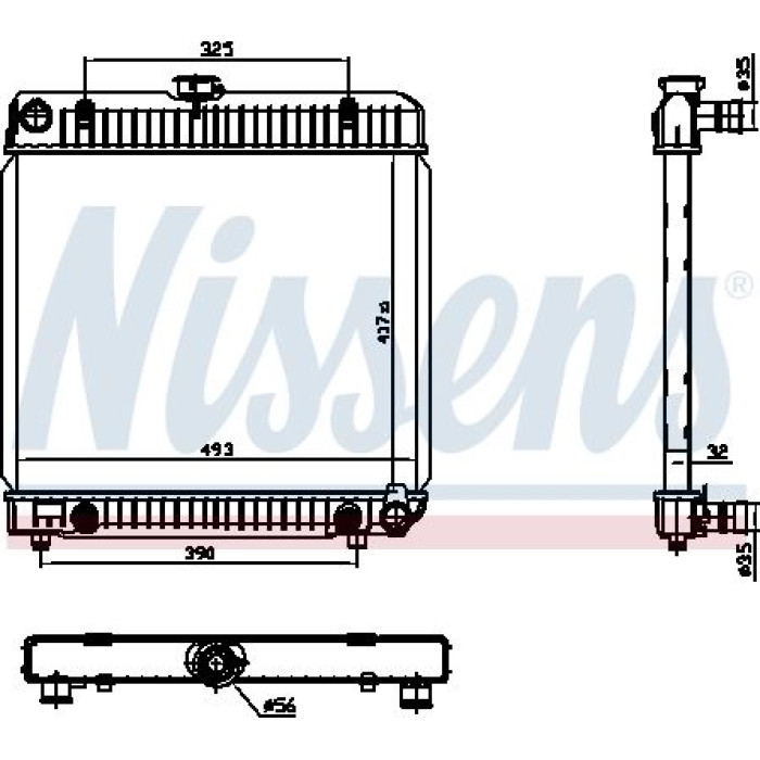 Nissens Wasserkühler PKW 62740 Nissens Wasserkühler PKW 62740