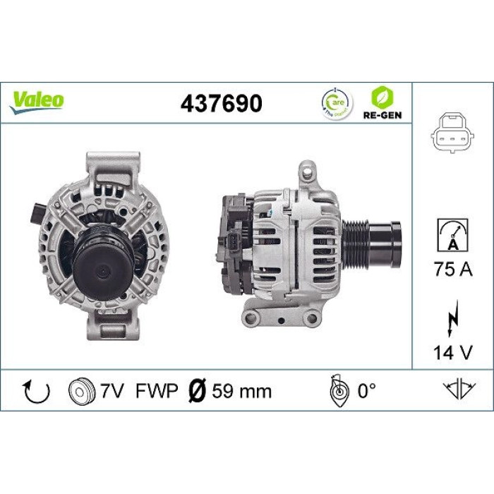 Valeo Lichtmaschine 437690 Valeo Lichtmaschine 437690