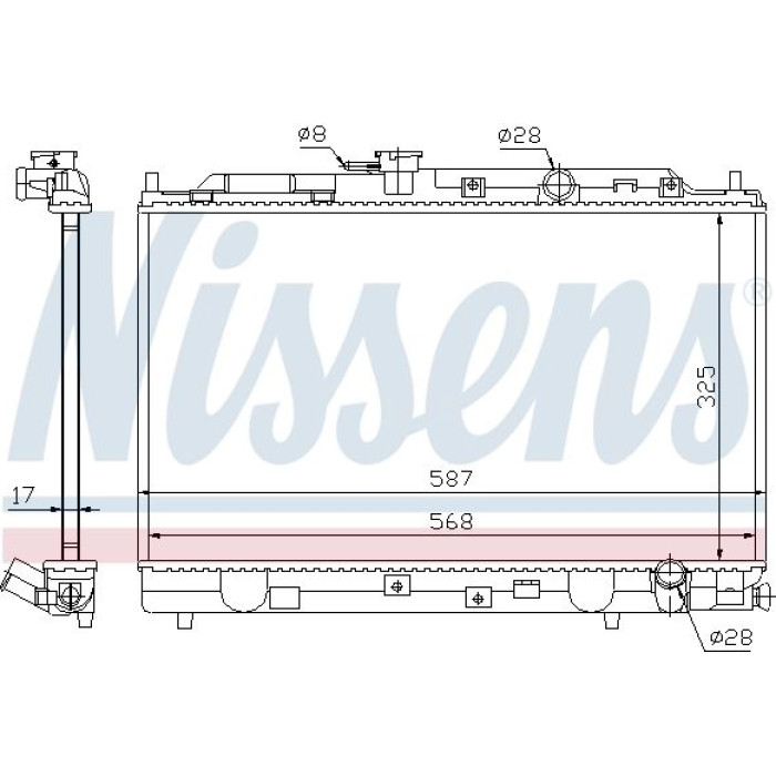Nissens Wasserkühler PKW 62269 Nissens Wasserkühler PKW 62269