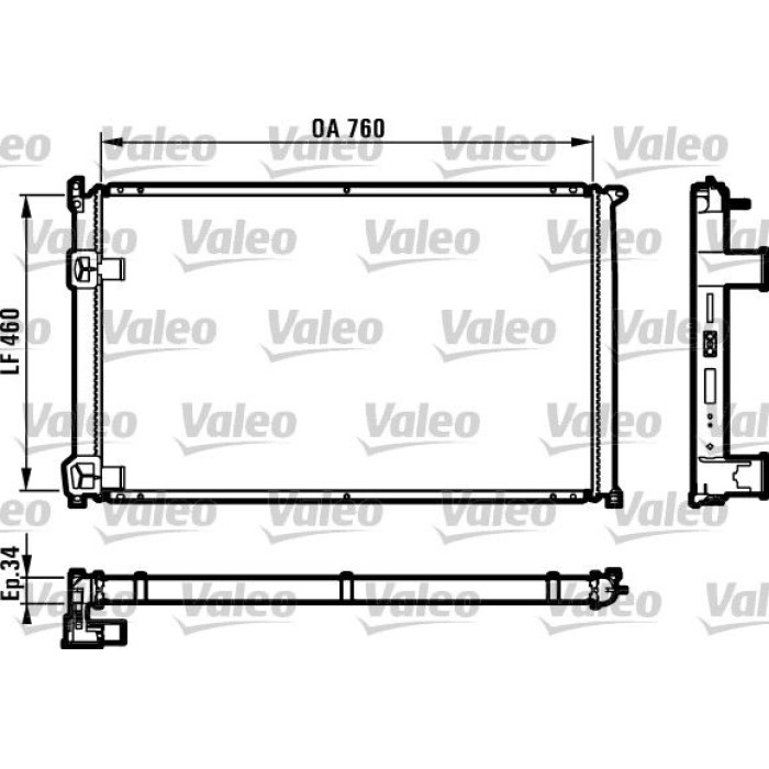 Valeo Motorkühler 732063 Valeo Motorkühler 732063