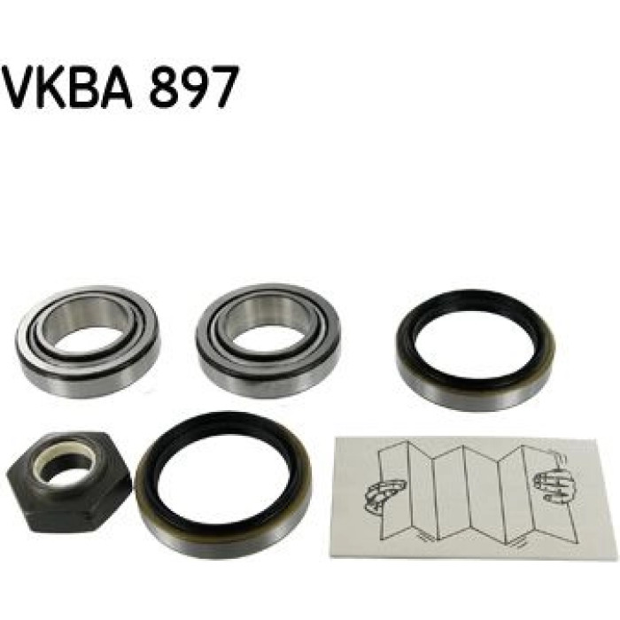 SKF Radlagersatz VKBA 897 - Hinterachse links SKF Radlagersatz VKBA 897 - Hinterachse links