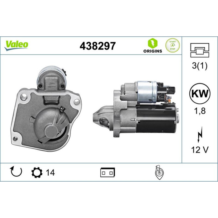Valeo Anlasser 438297
