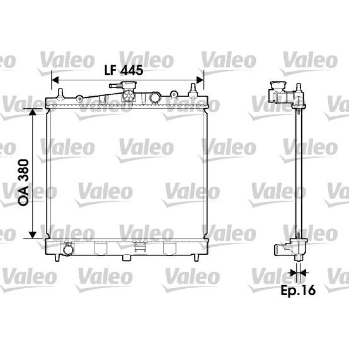 Valeo Motorkühler 734246 Valeo Motorkühler 734246