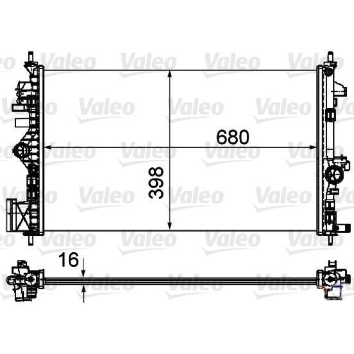 Valeo Motorkühler 735485