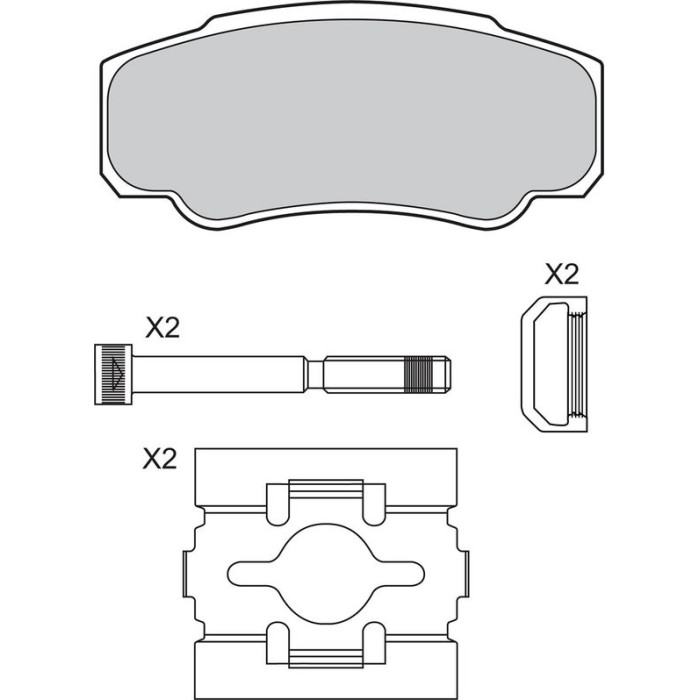Valeo Bremsbelagsatz 598570 Valeo Bremsbelagsatz 598570