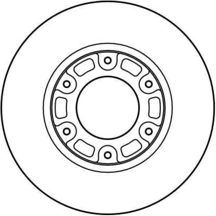 TRW Bremsscheibe Toyota hinten-Ace DF4116 TRW Bremsscheibe Toyota hinten-Ace DF4116