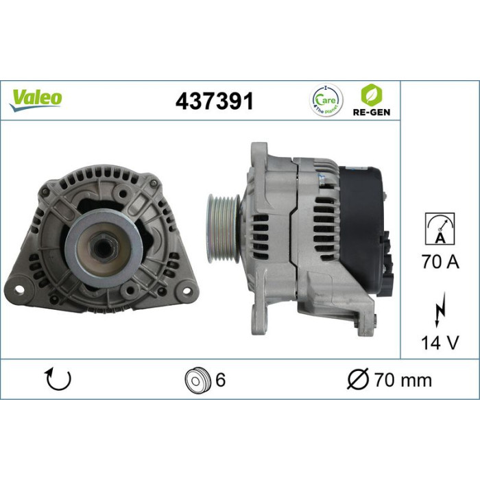 Valeo Lichtmaschine 437391 Valeo Lichtmaschine 437391