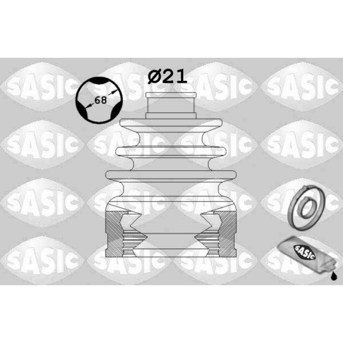 SASIC Faltenbalgsatz, Antriebswelle 1906062 SASIC Faltenbalgsatz, Antriebswelle 1906062