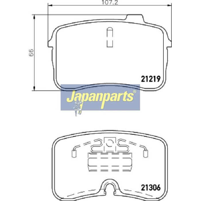 Japanparts Bremsbeläge PA-0901AF Japanparts Bremsbeläge PA-0901AF