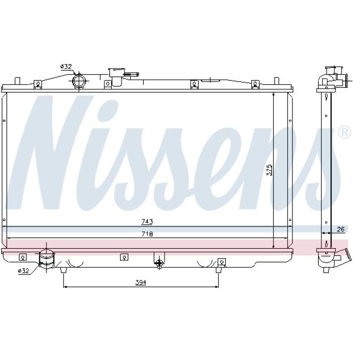 Nissens Motorkühler 69464 Nissens Motorkühler 69464