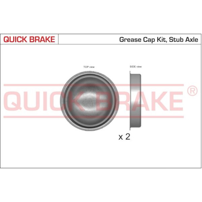 Quick Brake Kappe für Radlager 9822K Quick Brake Kappe für Radlager 9822K