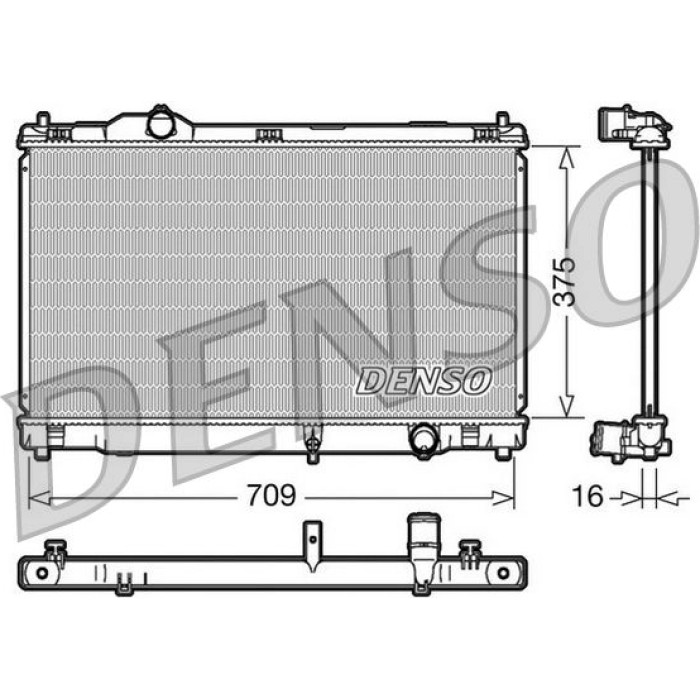 Denso Motorkühler DRM51001 Denso Motorkühler DRM51001
