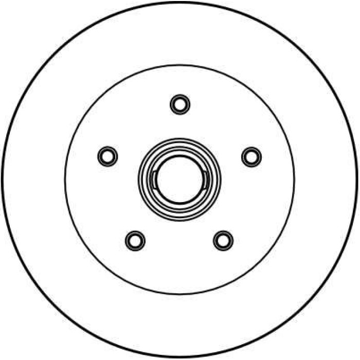 TRW Bremsscheibe VW T2 85-92 DF2587 TRW Bremsscheibe VW T2 85-92 DF2587