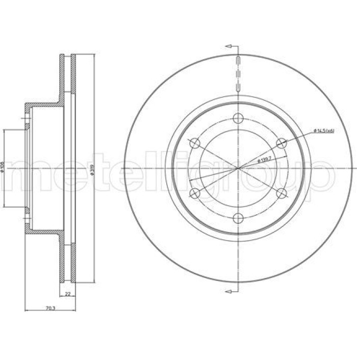 Cifam Bremsscheibe 800-1064C