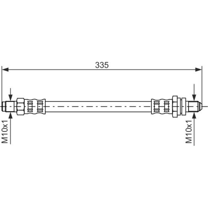 Bosch Bremsschlauch Hinterachse 1987476600