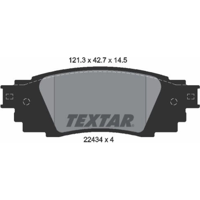 Textar Bremsbelagsatz 2243401 Textar Bremsbelagsatz 2243401