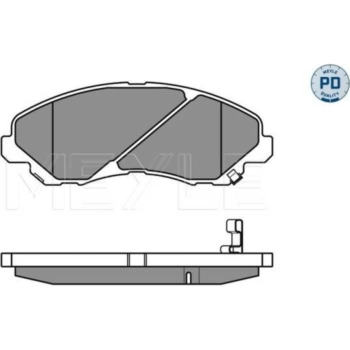 MEYLE Bremsbelagsatz Mitsubishi Galant 96-04/Lancer 03-/Space Runner/Wagon 98 025 235 8416/PD MEYLE Bremsbelagsatz Mitsubishi Galant 96-04/Lancer 03-/Space Runner/Wagon 98 025 235 8416/PD