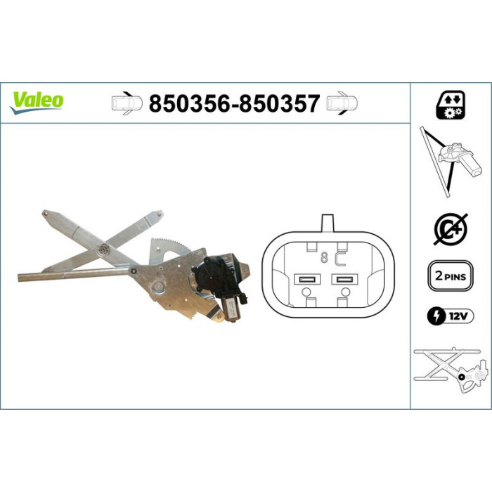 VALEO 850357 Fensterheber VALEO 850357 Fensterheber