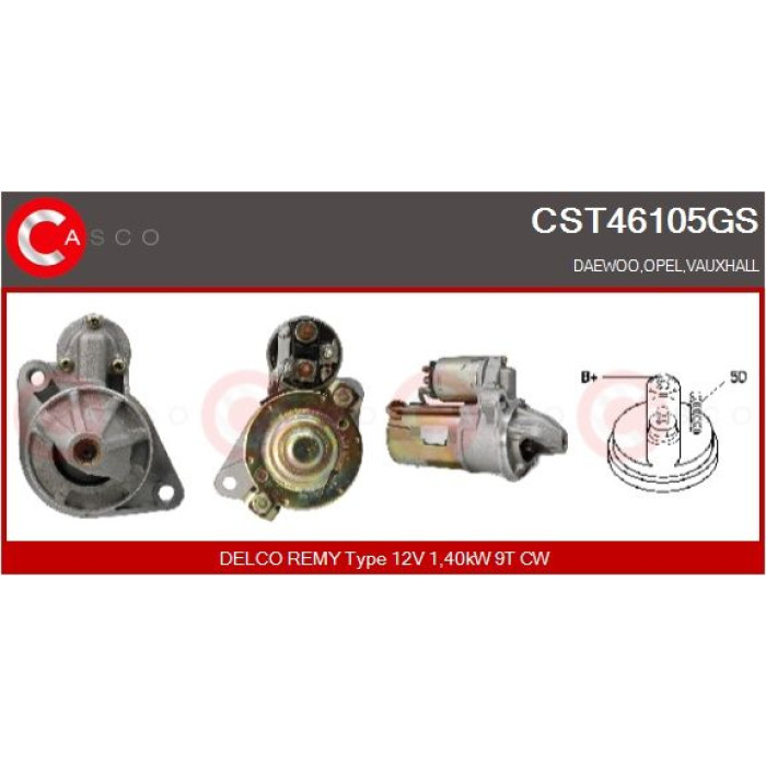 CASCO Anlasser CST46105GS CASCO Anlasser CST46105GS