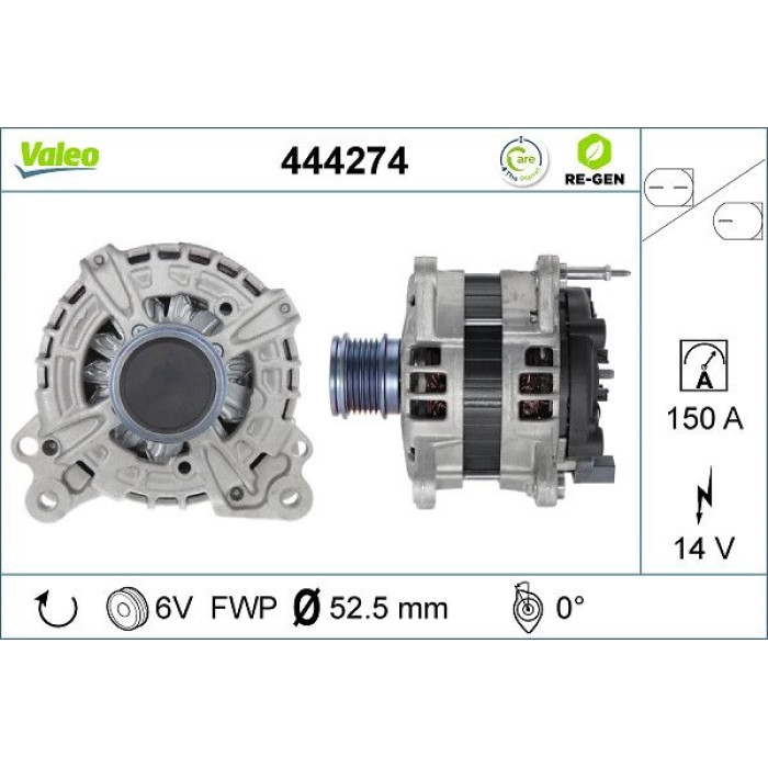 Valeo Lichtmaschine 444274 Valeo Lichtmaschine 444274
