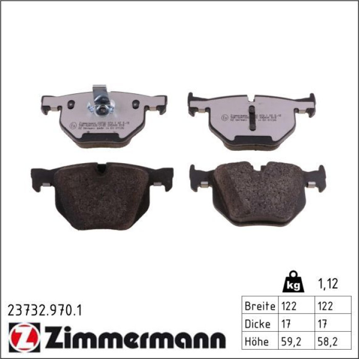 23732.970.1 ZIMMERMANN Bremsbeläge 23732.970.1 23732.970.1 ZIMMERMANN Bremsbeläge 23732.970.1