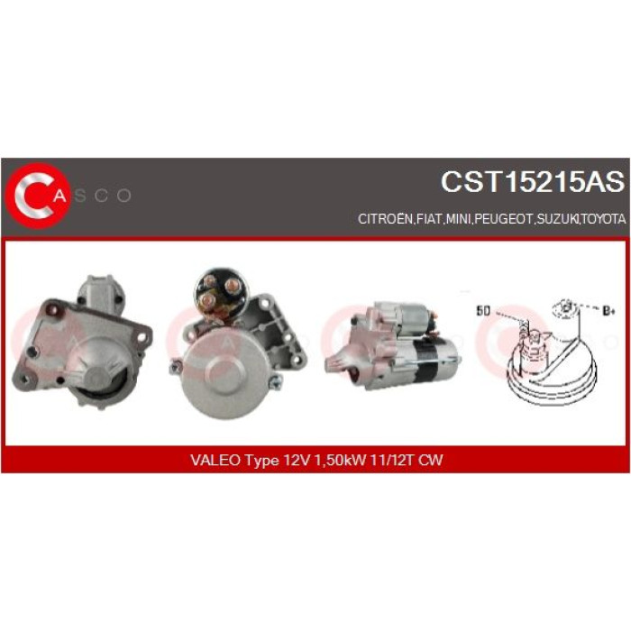 CASCO Anlasser CST15215AS CASCO Anlasser CST15215AS